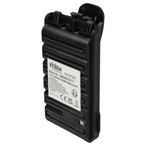 VHBW Radio Battery Icom BP-264 - 1600 mAh 7.2 V NiMH