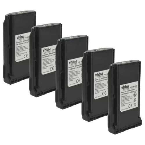 VHBW Radio Akku BJ-2000, BP-232, BP-231, BP-231N, BP-230, BP-230N - 2500 mAh 7,4 V Li-Ion