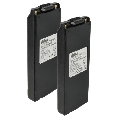VHBW Radio Battery BP-195, BP-196H, BP-196, BP-196R - 1800 mAh 9.6 V NiMH
