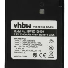 VHBW Radio Akku BP-209, BP-211, BP-210N, BP-209N, BP-210, BP-211N - 2300 mAh 7,2 V NiMH