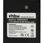 VHBW Radio Akku BP-209, BP-211, BP-210N, BP-209N, BP-210, BP-211N - 2300 mAh 7,2 V NiMH