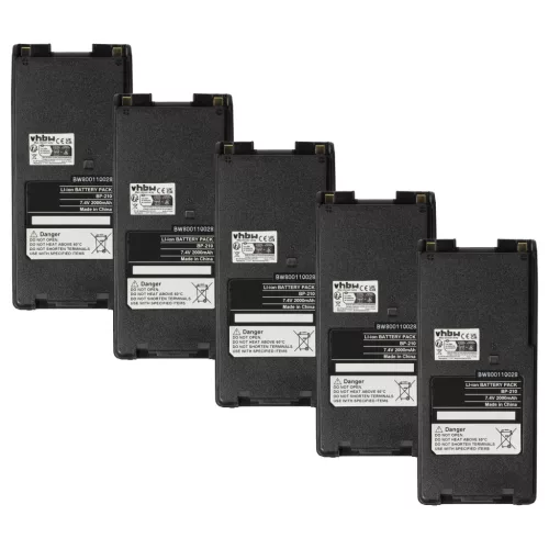 VHBW Radio Akku BP-211, BP-210N, BP-210, BP-209N, BP-209 - 2000 mAh 7,4 V Li-Ion