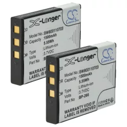 VHBW Radio Akku Icom BP-266 - 1500 mAh 3,7 V Li-Ion