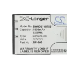 VHBW Radio Akku Icom BP-266 - 1500 mAh 3,7 V Li-Ion