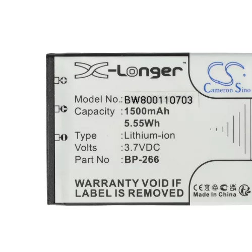VHBW Radio Akku Icom BP-266 - 1500 mAh 3,7 V Li-Ion
