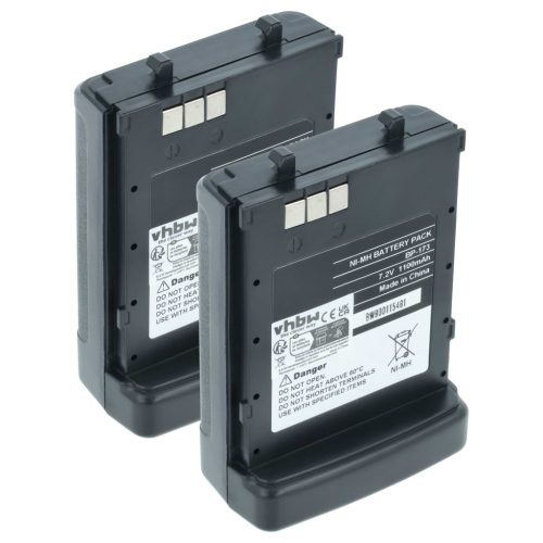 VHBW Radio Akku BP-173, BP-180H, BP-180 - 1100 mAh 7,2 V NiMH