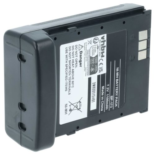 VHBW Rádió Akkumulátor BP-173, BP-180H, BP-180 - 1100 mAh 7,2 V NiMH