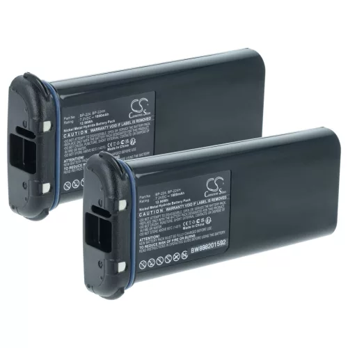 VHBW Radio Battery Icom BP-224, BP-224H - 1800 mAh 7.2 V NiMH