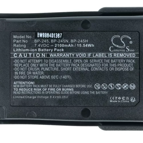 VHBW Radio Akku BP-245H, BP-245N, BP-245 - 2100 mAh 7,4 V Li-Ion