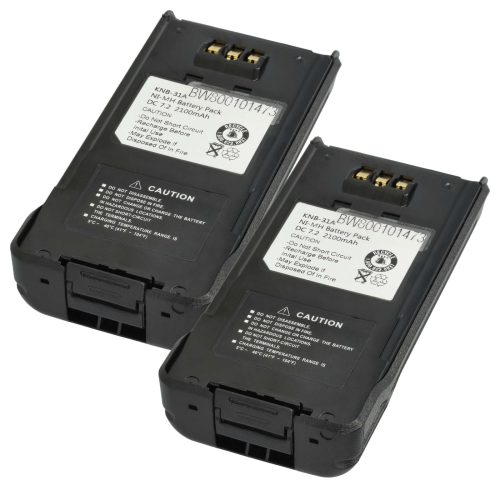 VHBW Radio Battery KNB-41NC, KNB-32N, KNB-31A, KNB-33L - 2100 mAh 7.2 V NiMH