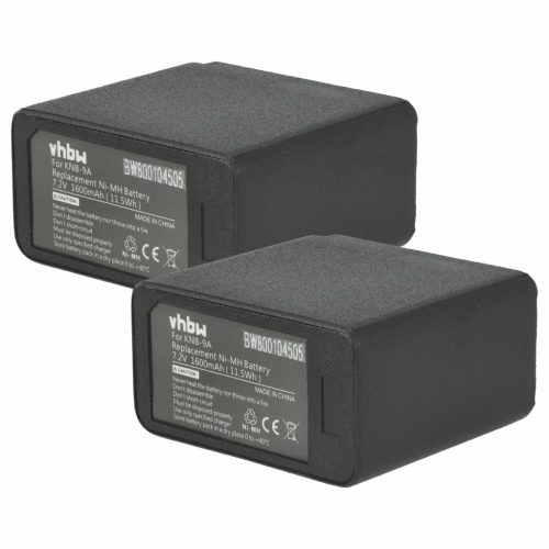 VHBW Radio Akku KNB-11A, KNB-11N, KNB-11, KNB-18A, KNB-12, KNB-12A - 1600 mAh 7,2 V NiMH