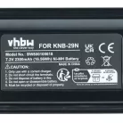 VHBW Radio Akku KNB-29A, KNB-29, BPKNB45LI, BPKNB29MHXT-1, BPKNB29MH - 2300 mAh 7,2 V NiMH