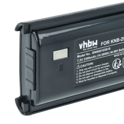VHBW Rádió Akkumulátor KNB-29A, KNB-29, BPKNB45LI, BPKNB29MHXT-1, BPKNB29MH - 2300 mAh 7,2 V NiMH