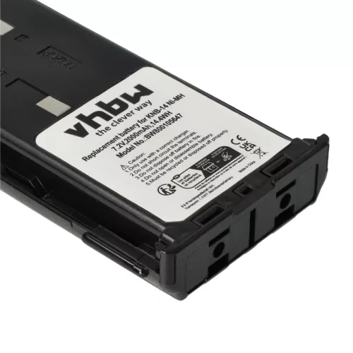 VHBW Radio Akku Bidatong BD-15-L Ersatz - 2000 mAh 7,2 V NiMH