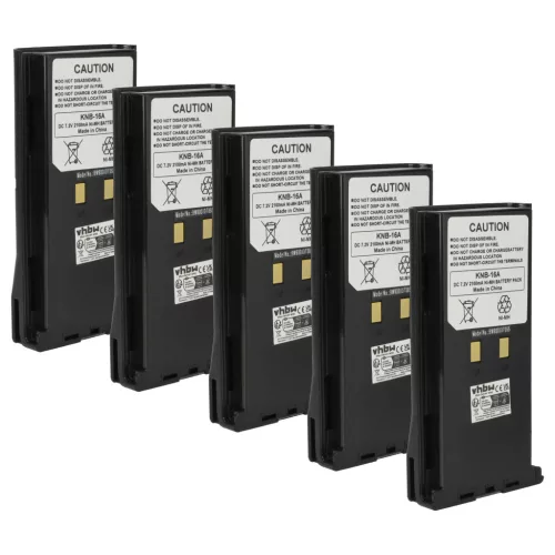 VHBW Radio Akku KNB-52N, KNB-22N, KNB-21N, KNB-17N, KNB-17A, KNB-16A - 2100 mAh 7,2 V NiMH