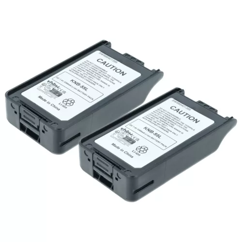 VHBW Radio Battery KNB-57L, KNB-78L, KNB-55L, KNB-56N, KNB-24L, KNB-35L - 3300 mAh 7.4 V Li-Ion
