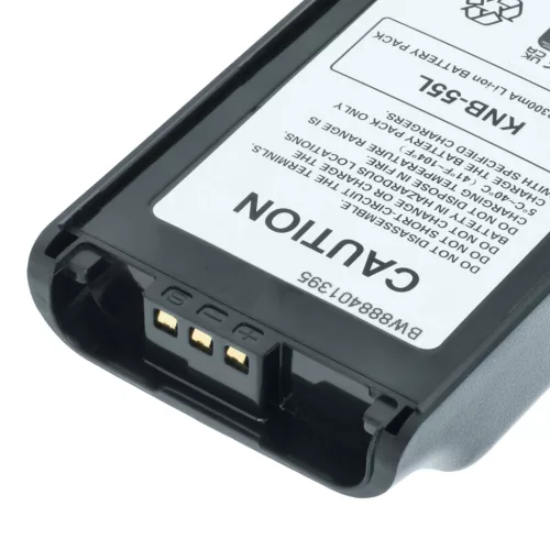 VHBW Radio Battery KNB-57L, KNB-78L, KNB-55L, KNB-56N, KNB-24L, KNB-35L - 3300 mAh 7.4 V Li-Ion