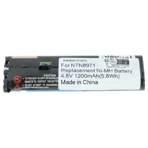 VHBW Rádió Akkumulátor NNTN4190, NTN8657, NTN8970A, NNTN4190A, NNTN4190AR - 1200 mAh 4,8 V NiMH