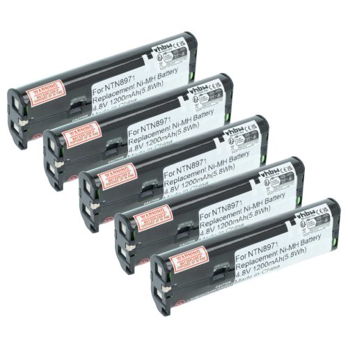 VHBW Radio Akku NNTN4190, NTN8657, NTN8970A, NNTN4190A, NNTN4190AR - 1200 mAh 4,8 V NiMH