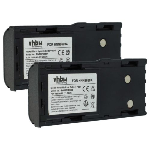 VHBW Radio Akku HNN8133C, HNN9628A, HNN8308A, HNN9628 - 1500 mAh 7,5 V NiMH