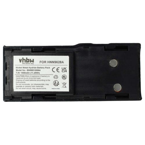 VHBW Radio Akku HNN8133C, HNN9628A, HNN8308A, HNN9628 - 1500 mAh 7,5 V NiMH