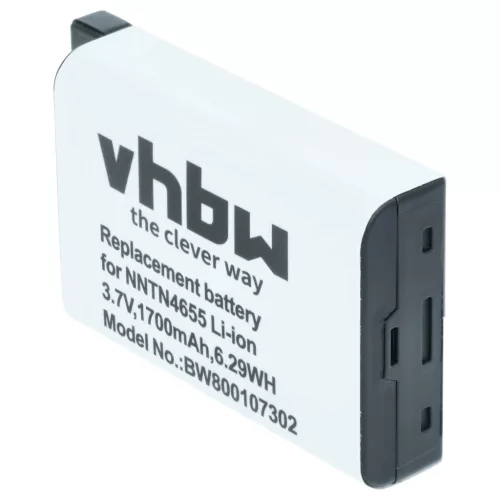 VHBW Radio Akku NNTN6922A, NNTN4655, SNN5705C, NNTN6923A - 1700 mAh 3,7 V Li-Ion