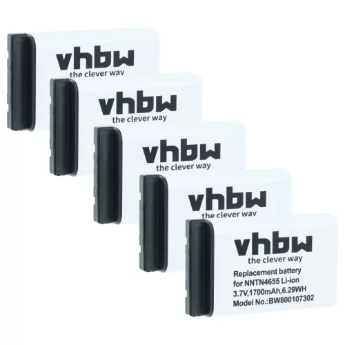 VHBW Radio Akku NNTN6922A, NNTN4655, SNN5705C, NNTN6923A - 1700 mAh 3,7 V Li-Ion