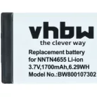 VHBW Radio Akku NNTN6922A, NNTN4655, SNN5705C, NNTN6923A - 1700 mAh 3,7 V Li-Ion