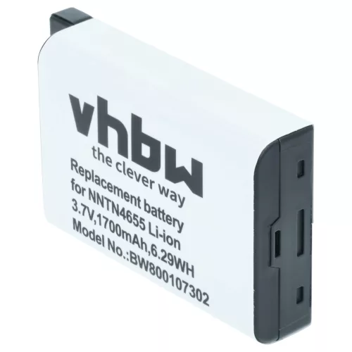 VHBW Radio Akku NNTN6922A, NNTN4655, SNN5705C, NNTN6923A - 1700 mAh 3,7 V Li-Ion