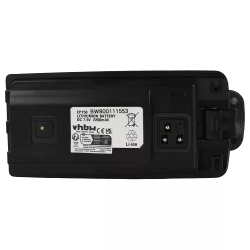 VHBW Radio Battery 6080384X65, RLN6305, PMNN6035, RLN6305B - 2200 mAh 7.5 V Li-Ion