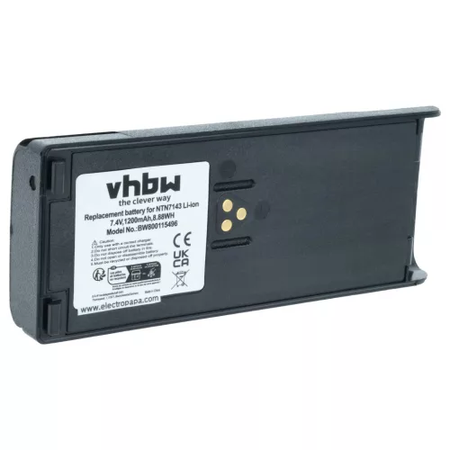 VHBW Radio Akku NTN7143A, NTN7143, FuG11b, NTN7143CR, NTN7143B - 1200 mAh 7,4 V Li-Ion