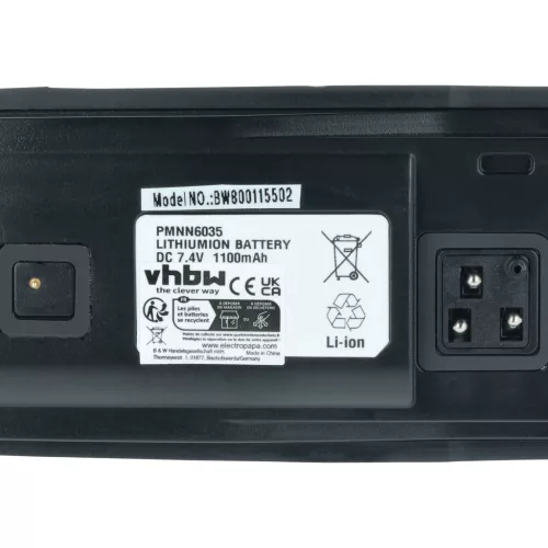 VHBW Radio Akku PMNN6035, 6080384X65, RLN6305, RLN6305B - 1100 mAh 7,4 V Li-Ion
