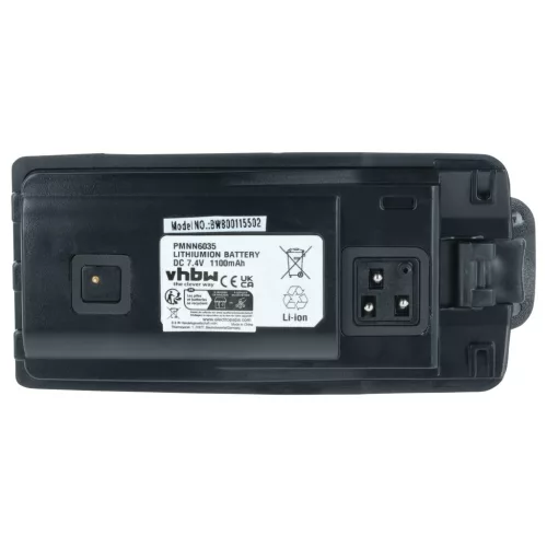 VHBW Radio Akku PMNN6035, 6080384X65, RLN6305, RLN6305B - 1100 mAh 7,4 V Li-Ion
