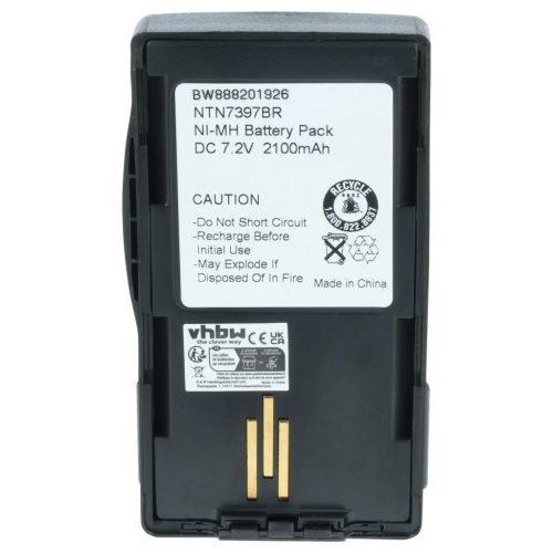 VHBW Radio Akku NTN7394, NTN7394AR, NTN7394A, NTN7394B, NTN7394AS - 2100 mAh 7,2 V NiMH