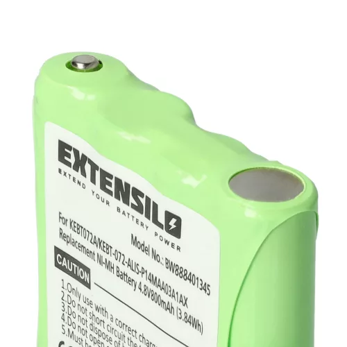 VHBW Radio Battery KEBT072A, BATT4R, BATT-4R, KEBT-072-A - 800 mAh 4.8 V NiMH