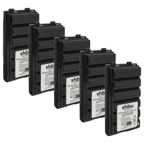 VHBW Radio Battery FNB-64H, FNB-57, FNB-64, FNB-83, AAJ66X001 - 1800 mAh 7.2 V NiMH