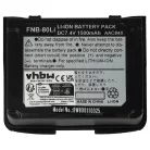 VHBW Radio Battery FNB-V80li, FNB-80Li - 1500 mAh 7.4 V Li-Ion
