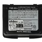 VHBW Radio Battery FNB-V80li, FNB-80Li - 1500 mAh 7.4 V Li-Ion