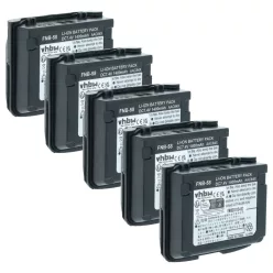   VHBW Radio Battery FNB-58, FNB-80Li, FNB-58Li, FNB-80 - 1400 mAh 7.4 V Li-Ion