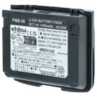 VHBW Radio Battery FNB-58, FNB-80Li, FNB-58Li, FNB-80 - 1400 mAh 7.4 V Li-Ion