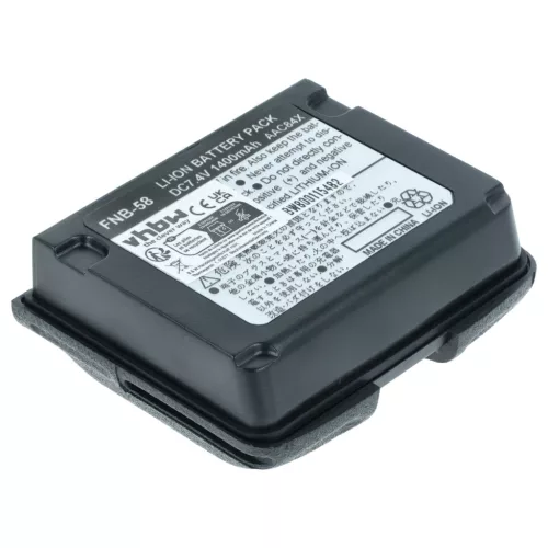 VHBW Radio Battery FNB-58, FNB-80Li, FNB-58Li, FNB-80 - 1400 mAh 7.4 V Li-Ion