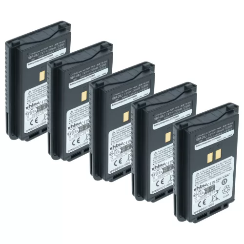 VHBW Radio Battery SBR-26LI, SBR-28, SBR-25LI, SBR-28Li - 1750 mAh 7.4 V Li-Ion