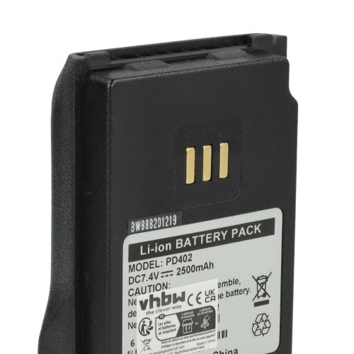 VHBW Radio Battery BL1502, BL2010, BL1504, BL2020-EX, BL2020 - 2500 mAh 7.2 V Li-Ion