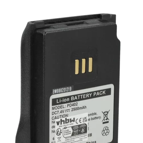 VHBW Radio Akku BL1502, BL2010, BL1504, BL2020-EX, BL2020 - 2500 mAh 7,2 V Li-Ion
