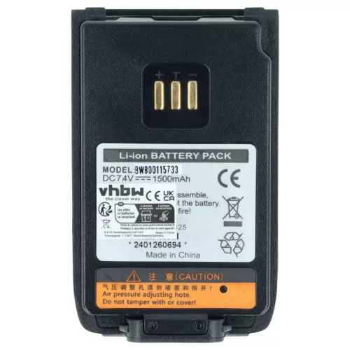 VHBW Radio Akku BL1502, BL2010 - 1500 mAh 7,4 V Li-Ion