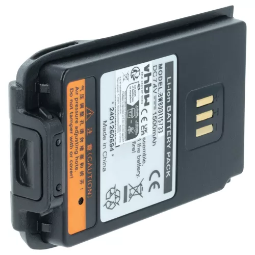 VHBW Radio Akku BL1502, BL2010 - 1500 mAh 7,4 V Li-Ion