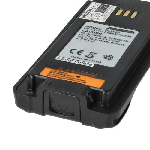 VHBW Radio Akku Hyt BL2006Li, BL2008, BL2006, BL2503 - 2000 mAh 7,4 V Li-Ion