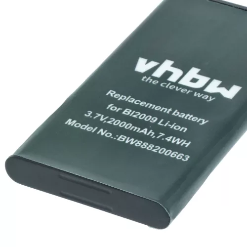 VHBW Radio Akku BL2009 - 2000 mAh 3,7 V Li-Ion