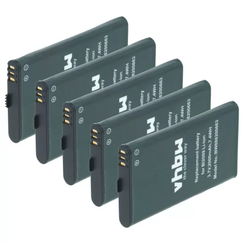 VHBW Radio Battery Hytera BL2009 replacement - 2000 mAh 3.7 V Li-Ion