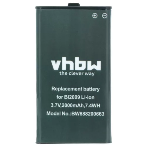 VHBW Radio Battery Hytera BL2009 replacement - 2000 mAh 3.7 V Li-Ion